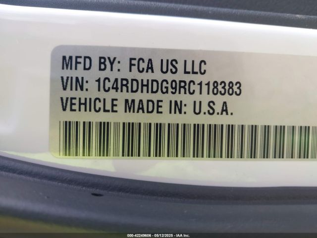 1C4RDHDG9RC118383 Dodge Durango Gt Plus Rwd