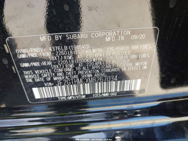 JF2GTHMCXM8267034 Subaru na