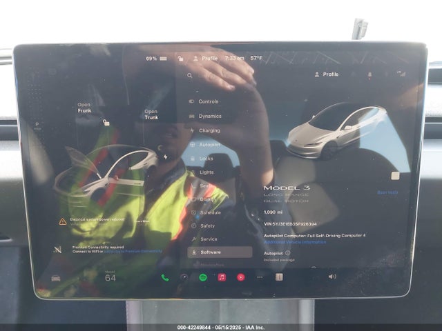 2025 TESLA MODEL 3 5YJ3E1EB3SF926394 Photo 6
