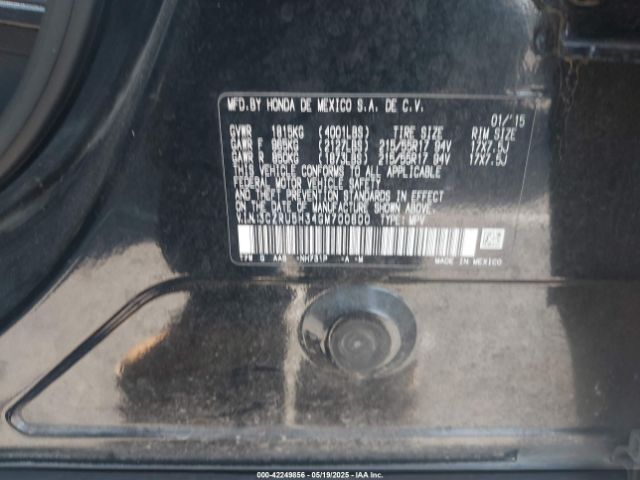 3CZRU5H34GM700600 Honda HR-V LX
