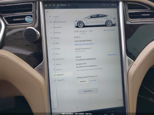 2012 TESLA MODEL S 5YJSA1CN8CFP02687 Photo 6
