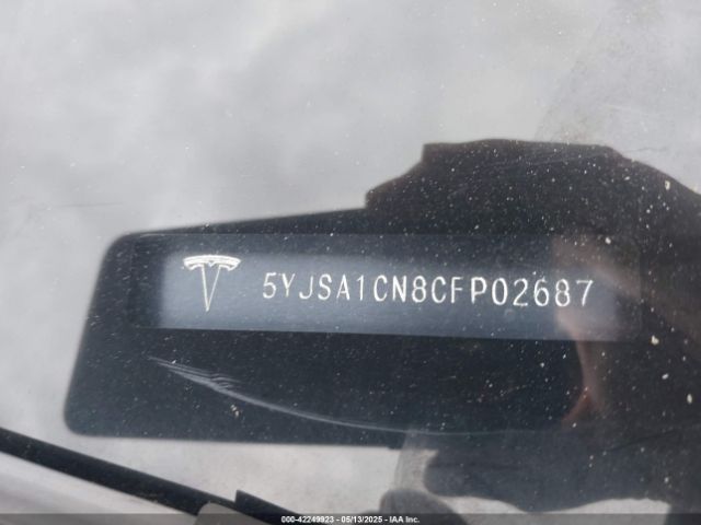 2012 TESLA MODEL S 5YJSA1CN8CFP02687 Photo 8