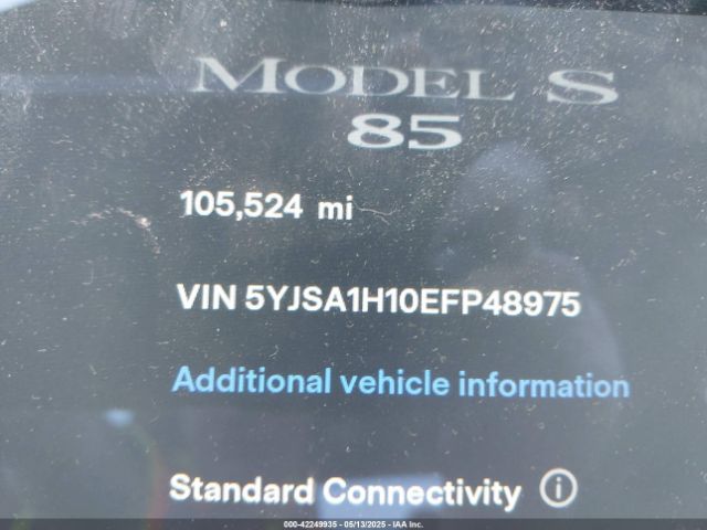 5YJSA1H10EFP48975 Tesla MODEL S
