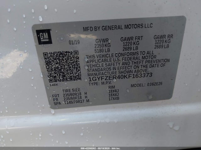 2019 CADILLAC XT4 1GYFZER40KF163373 Photo 8