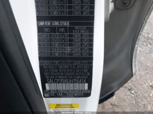 SALCP2RX8JH755414 Land Rover Discovery Sport Se