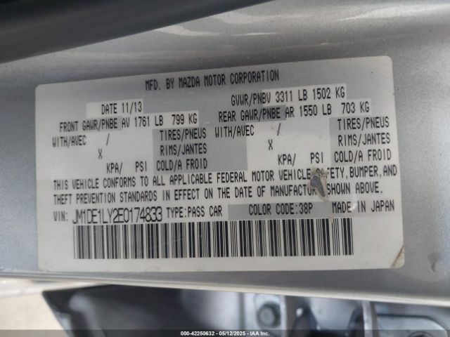 JM1DE1LY2E0174833 Mazda Mazda2 Touring