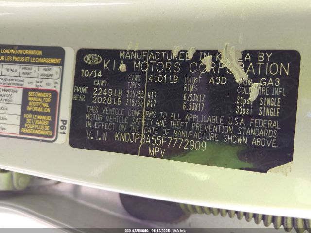 KNDJP3A55F7772909 KIA SOUL +