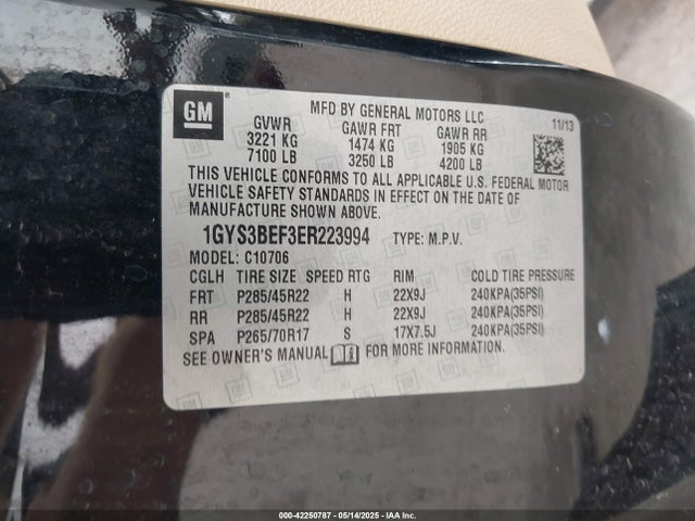 2014 CADILLAC ESCALADE 1GYS3BEF3ER223994 Photo 8