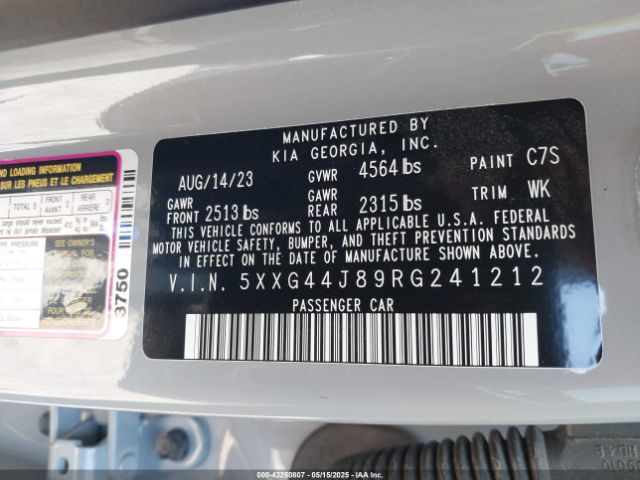 2024 KIA K5 5XXG44J89RG241212 Photo 8