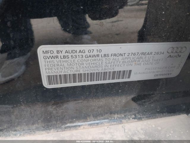 2011 AUDI A6 WAUKGAFB0BN017533 Photo 8