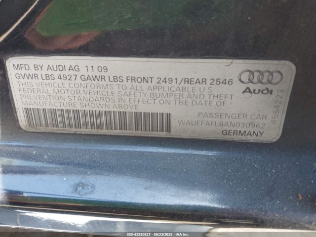 2010 AUDI A4 WAUFFAFL6AN030962 Photo 8