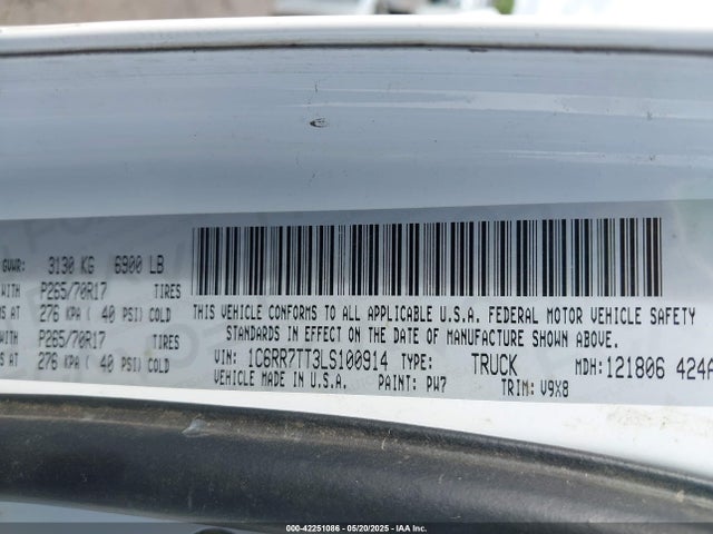 1C6RR7TT3LS100914 RAM 1500