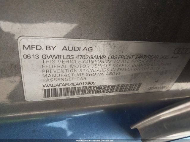 WAUAFAFL4EA017909 Audi A4 2.0t Premium