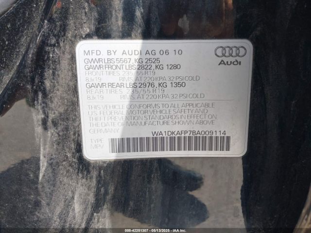 2011 AUDI Q5 WA1DKAFP7BA009114 Photo 8