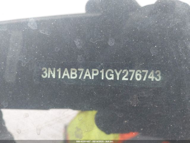 3N1AB7AP1GY276743 Nissan Sentra Fe+ S/s/sl/sr/sv