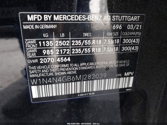 2021 MERCEDES-BENZ GLA 250 W1N4N4GB6MJ282039 Photo 8