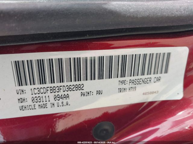 1C3CDFBB3FD362882 Dodge DART SXT