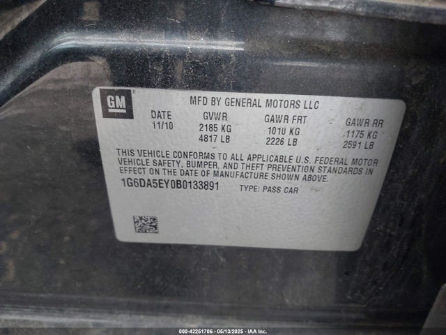 2011 CADILLAC CTS 1G6DA5EY0B0133891 Photo 8