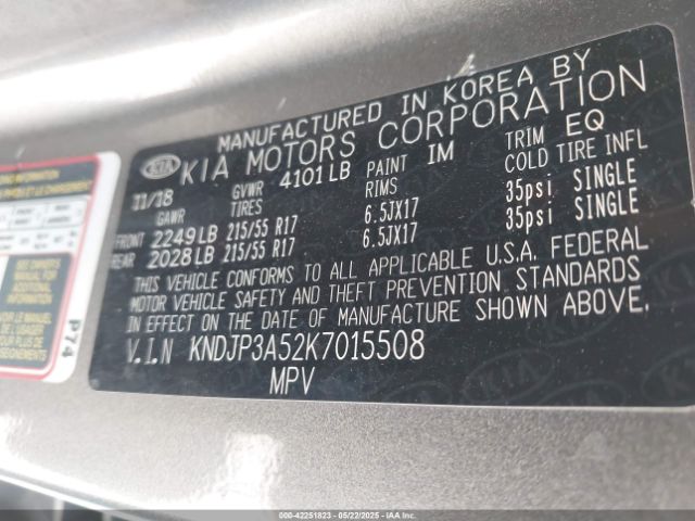 KNDJP3A52K7015508 KIA SOUL +