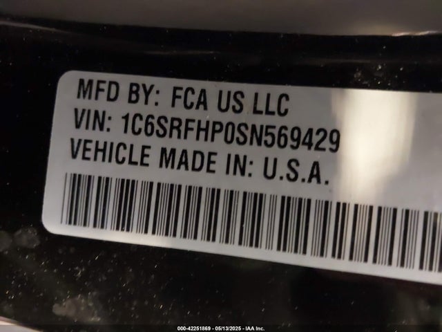 1C6SRFHP0SN569429 RAM 1500