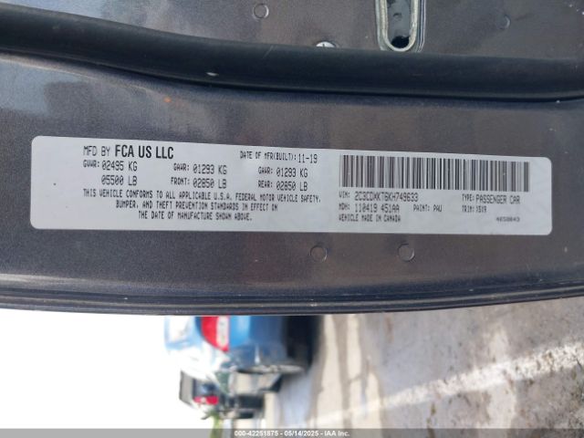 2019 DODGE CHARGER 2C3CDXKT6KH749633 Photo 8