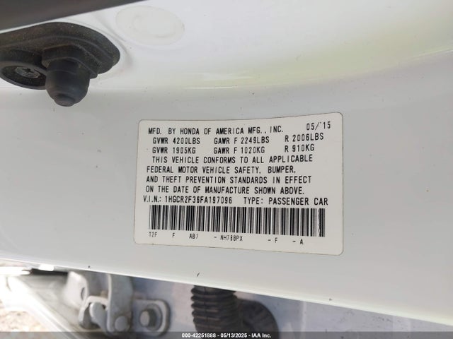 1HGCR2F36FA197096 Honda ACCORD LX