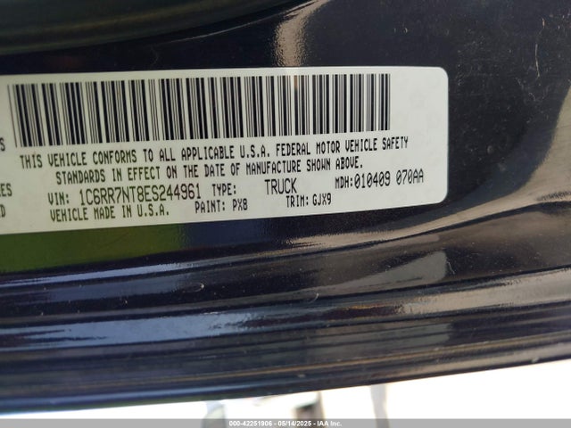 RAM 1500 Laramie 2014 1C6RR7NT8ES244961 Image 9