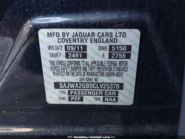 2012 JAGUAR XJ SAJWA2GB0CLV25378 Photo 8
