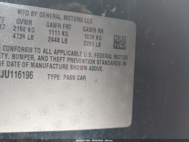 1G1105S32JU116196 Chevrolet IMPALA 1LT