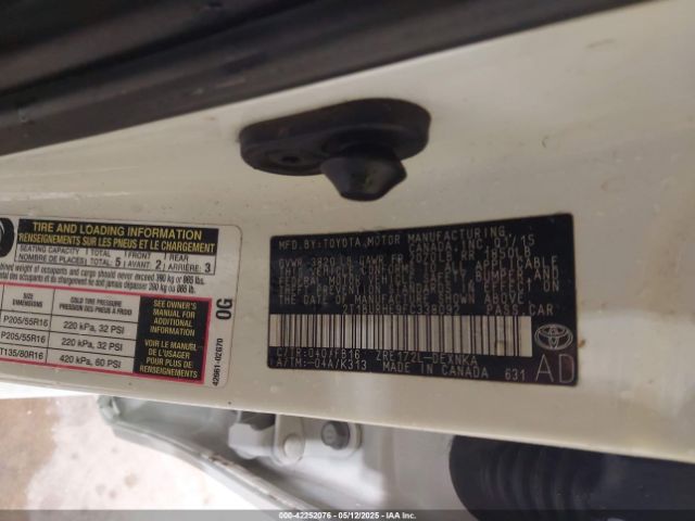 2015 TOYOTA COROLLA 2T1BURHE9FC338092 Photo 8