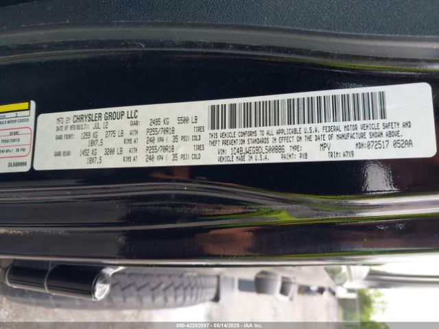 2013 JEEP WRANGLER UNLIMITED 1C4BJWEG9DL500886 Photo 8