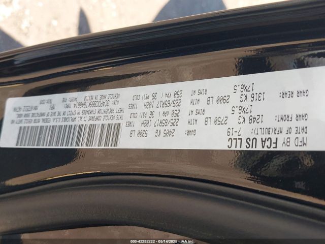 3C4PDCBB9KT848614 Dodge JOURNEY SE