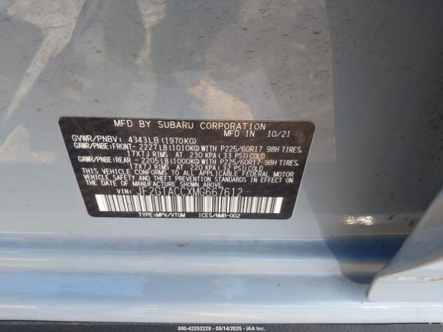 2021 SUBARU CROSSTREK JF2GTACCXMG667612 Photo 8