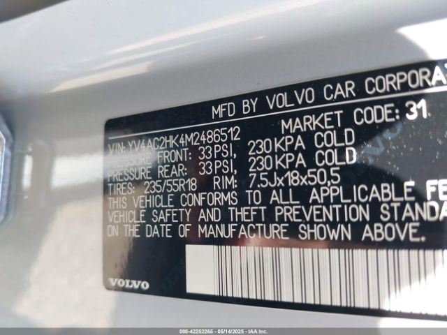 2021 VOLVO XC40 YV4AC2HK4M2486512 Photo 8