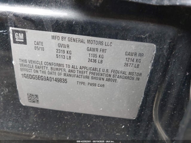 2010 CADILLAC CTS 1G6DG5EG9A0149835 Photo 8