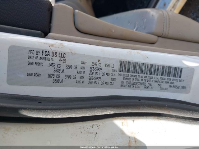 2015 JEEP GRAND CHEROKEE 1C4RJEBG3FC780305 Photo 8