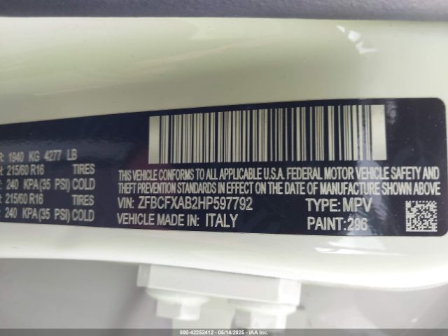 2017 FIAT 500X ZFBCFXAB2HP597792 Photo 8