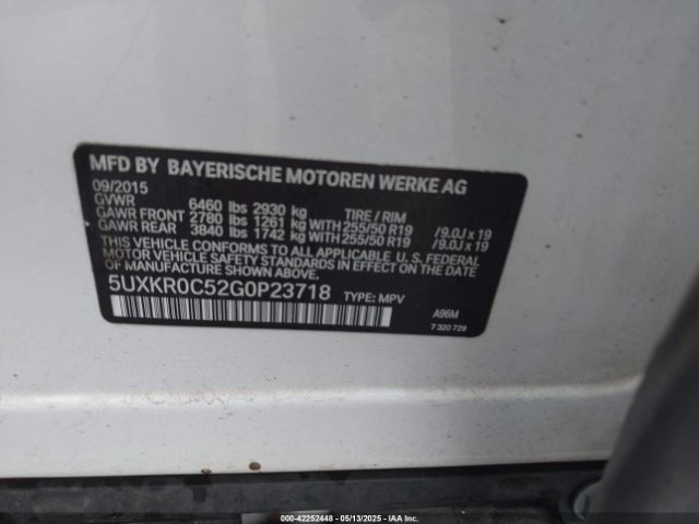 2016 BMW X5 5UXKR0C52G0P23718 Photo 8