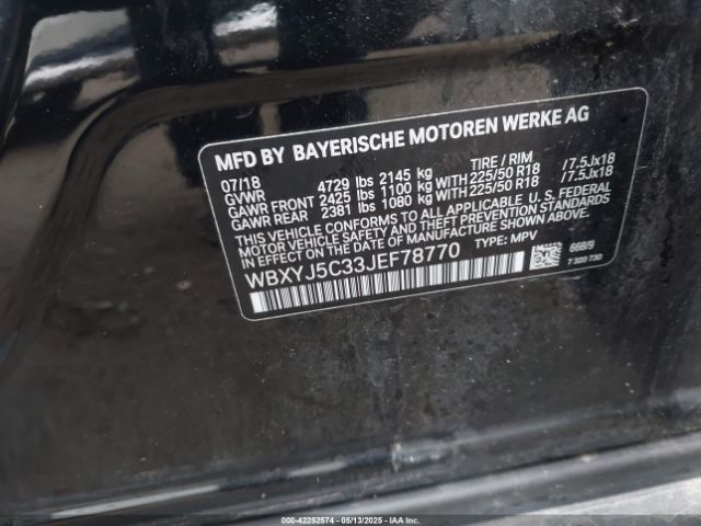 2018 BMW X2 WBXYJ5C33JEF78770 Photo 8
