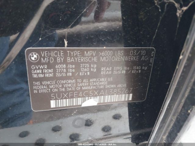 2010 BMW X5 5UXFE4C5XAL385267 Photo 8