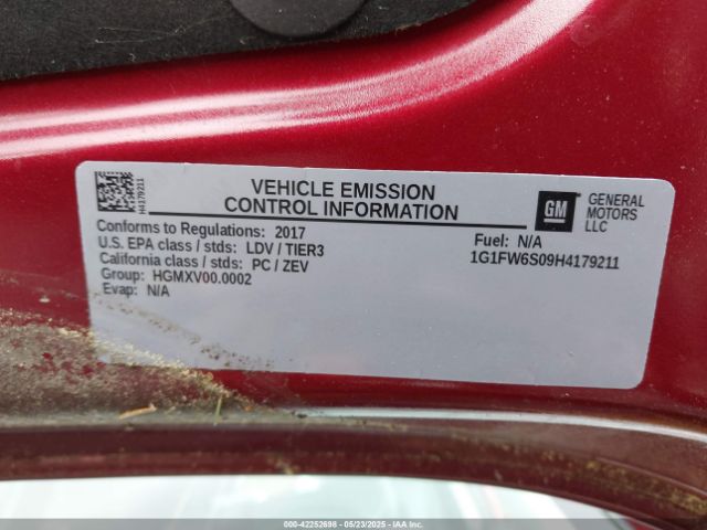 2017 CHEVROLET BOLT EV 1G1FW6S09H4179211 Photo 8