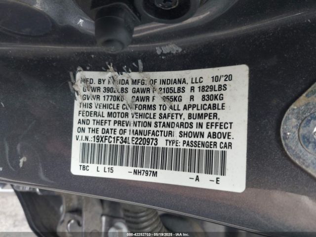 19XFC1F34LE220973 Honda CIVIC EX