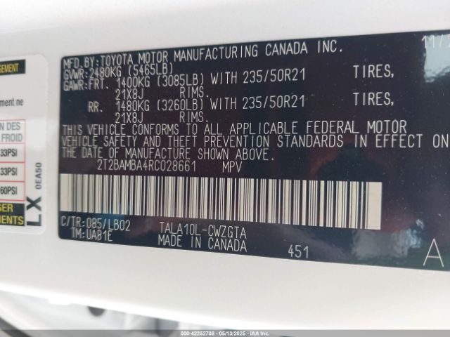 2024 LEXUS RX 350 2T2BAMBA4RC028661 Photo 8