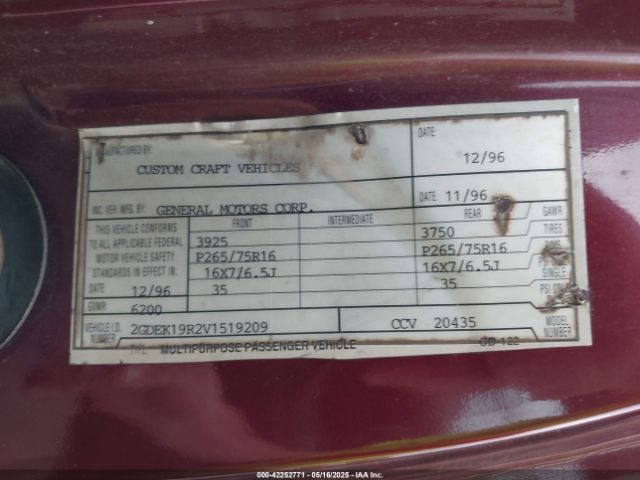 1997 GMC SIERRA 1500 2GDEK19R2V1519209 Photo 8