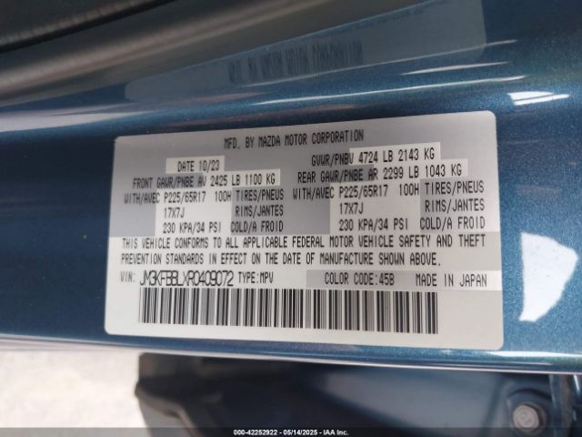 2024 MAZDA CX-5 JM3KFBBLXR0409072 Photo 8