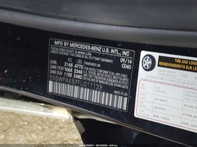 2015 MERCEDES-BENZ C 300 55SWF4KB7FU011133 Photo 8