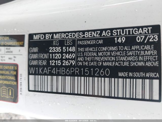 2023 MERCEDES-BENZ C 300 W1KAF4HB6PR151260 Photo 8
