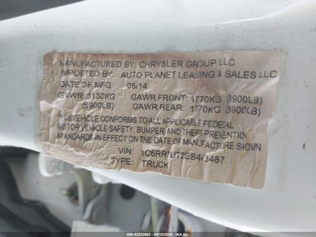 2014 RAM 1500 1C6RR7UT2ES443487 Photo 8