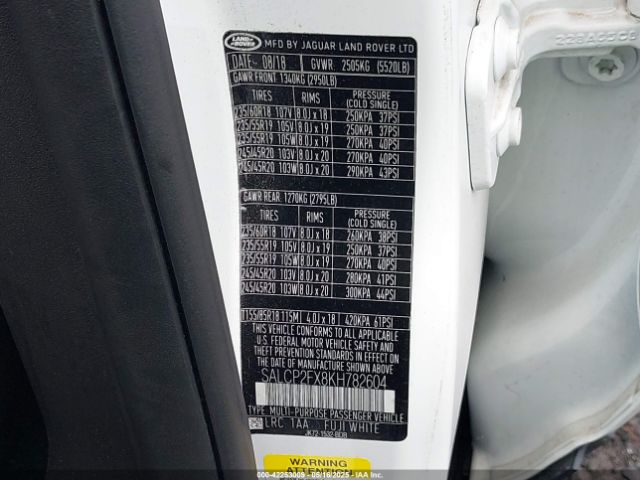 2019 LAND ROVER DISCOVERY SPORT SALCP2FX8KH782604 Photo 8