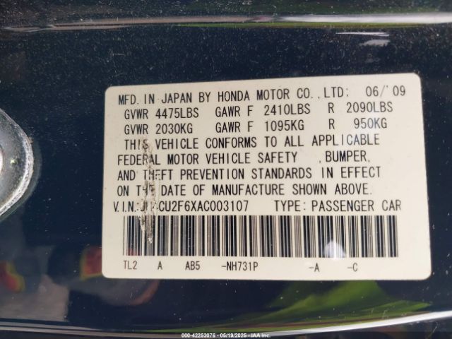 2010 ACURA TSX JH4CU2F6XAC003107 Photo 8